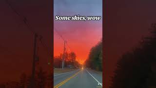 Cool drive home under pink skies fyp foryou shorts reels sunset [upl. by Jessica]