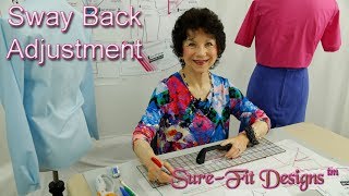 Sway Back Adjustment for a onepiece garment by Sure Fit Designs [upl. by Navinod989]