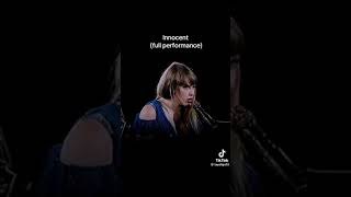 Taylor Swift innocent live [upl. by Zenia]