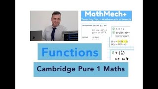 Functions  Cambridge Pure 1 Maths  Three Examples  includes composite and transformations [upl. by Solis946]