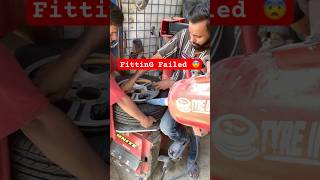 New Tyre Fitting failed 😨 shorts newtyres [upl. by Bright]