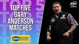 TOP 5 Gary Anderson Performances [upl. by Oilla634]