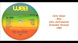 Carly Simon  Why Chic Instrumental Extended Version  1982 [upl. by Ettenaj]