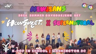 KPOP IN SCHOOL PERFORMANCE NewJeans 뉴진스 How Sweet  Supernatural by District K  DC [upl. by Heyde]