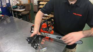 Chainsaw Chain Replacement  Check for bar wear and a dull chain [upl. by Nylime]