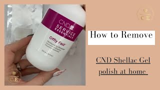 How to remove CND Shellac yourself at home [upl. by Christy]