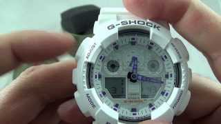 Сверяване и настройки на Casio  GShock GA100A7A [upl. by Ware]