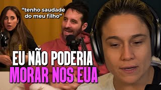 FÊ GENTIL REAGE O LADO RUIM DOS EUA com Rafinha Bastos  OUVI POR AÍ 3  Cortes Fernanda Gentil [upl. by Brenda325]