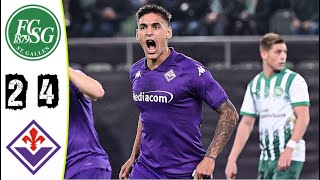 St Gallen vs Fiorentina Highlights Europa Conference League 2024  fiorentina vs st gallen [upl. by Retsevlys51]