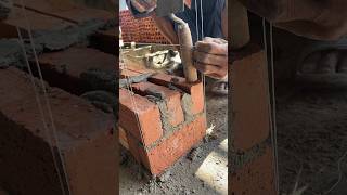 Best technique to define mortar thickness brickbuilder viral shorts [upl. by Enwahs]