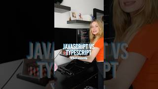 What is the difference between JavaScript and TypeScript  tech coding stem [upl. by Adnilahs704]