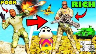 Franklin Become THE CHIEF OF RICH ARMY in GTA 5  SHINCHAN and CHOP [upl. by Paulita]