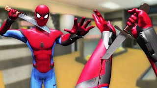 We tried CRAZY Marvel Spiderman Experiments Boneworks VR Mods [upl. by Schramke500]