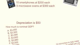 Calculation of GDP expenditure approach smartphones and microwaves [upl. by Eissolf922]