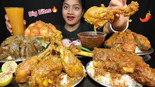 ASMR 🔥 MUTTON CURRY CHICKEN CURRY FISH CURRY EGG CURRY CHICKEN LIVER CURRY WITH RICE 😋 FOOD SHOW [upl. by Aivatnuahs477]