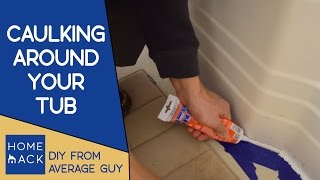 How to caulk around the bathtub [upl. by Martella121]