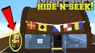 Minecraft SPONGEBOB HIDE AND SEEK  Morph Hide And Seek  Modded MiniGame [upl. by Lindberg776]