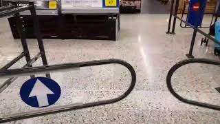 Wanzl Technoport Automatic Gates at Tesco in The Square Shopping Centre  Tallaght [upl. by Fenella808]