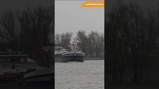 Binnenvaartschip Zuidenwind op Oude Maas  Binnenvaart [upl. by Gertie]