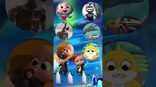 Cocomelon Cartoon Cat Siren Head Lightning McQueen Baby Boss Baby Shark Coffin Dance Tiles Hop [upl. by Stoneman106]