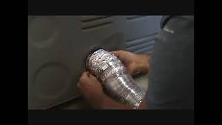 How to install a dryer vent flexible pipe [upl. by Mihe]