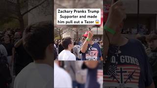 Zachary Always getting people pissed off zachcray prank funny fypシ゚viral trump trending [upl. by Stav]