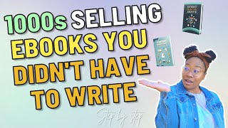 How To Sell PLR eBooks  Make 3000 Per Month Selling eBooks You Didn’t Write 100 Profit [upl. by Delogu880]