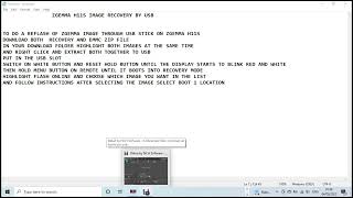 ZGEMMA H11S RECOVERY USB [upl. by Iznekcam]