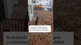 🇪🇸 SITUACIÓN CRÍTICA EN BENAMARGOSA AL DESBORDARSE EL RIO 🇪🇸 shorts viral malaga españa [upl. by Romulus]