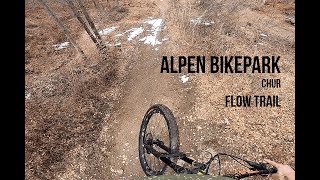 Flow Trail  Chur Alpen Bikepark on Enduro Bike [upl. by Etiuqal]