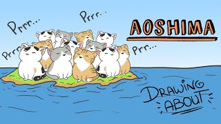 AOSHIMA LA ISLA JAPONESA DE LOS GATOS  Draw My Life [upl. by Attenahs333]