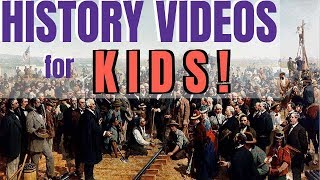 The Trancontinental Railroad HISTORY VIDEOS FOR KIDS Claritas cycle 4 week 5 [upl. by Zanas]