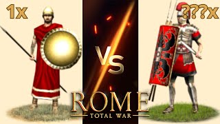 How Many Urban Cohorts Are Needed to Beat 1 Spartans if They Go 1 by 1 in OG Rome Total War [upl. by Ymmij]