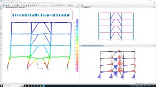 Eccentrically Braced Frame in SAP2000 [upl. by Yrogerg]