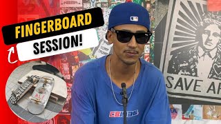 Session de Fingerboard na CB Skate Shop  cbskateshopcombr [upl. by Yanehs]