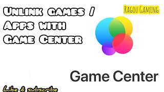 How to unlink Games  apps with Game Center [upl. by Bernie822]