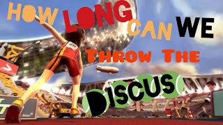 Kinect Sports Discus Throw Longest Throw In The History [upl. by Htide]