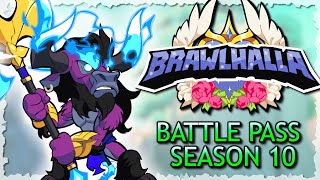 Brawlhalla Battle Pass SEASON 10 Overview  1v1 Gameplay • Starlight Champions [upl. by Walcott]