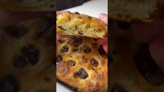 FOCACCIA AUX OLIVES 🫒🫓 recetteitalienne cuisineitalienne focaccia focacciabread [upl. by Zeret]