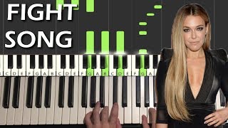 Rachel Platten  Fight Song Piano Tutorial Lesson [upl. by Abshier]