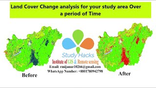 Change detection using Google Earth Engine  Land use and Land cover change detection using GEE [upl. by Gerianne]