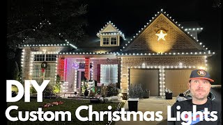 Outlining Your House With Custom Length Christmas Lights DIY Tutorial [upl. by Fellows]