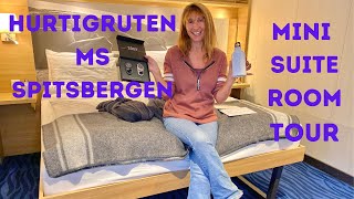 HURTIGRUTEN MS SPITSBERGEN CRUISE SHIP MINI SUITE 433 CABIN TOUR amp INSIDE LOOK REVIEW [upl. by Chavaree374]