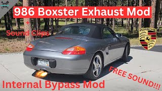 Boxster Internal Bypass Mod  Porsche Boxster Exhaust Mod [upl. by Notrub]