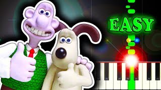 WALLACE AND GROMIT THEME  A GRAND DAY OUT  Piano Tutorial [upl. by Etnoed]