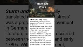 Sturm und Drang  German Movement  Literary Movements  famous poets englishliterature ugcnet [upl. by Connors]