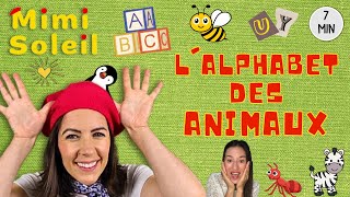 Lalphabet des animaux avec Mimi Soleil lettres et sons  Vidéos éducatives en français pour petits [upl. by Lledualc215]