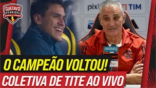 O CAMPEÃO VOLTOU AO VIVO DO MARACA l COLETIVA DE TITE [upl. by Lauer]