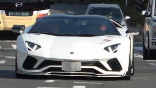 超爆音‼ランボルギーニ アヴェンタドール S パワークラフト加速サウンド ‼ Lamborghini Aventador S LP7404 [upl. by Ahsiaa]