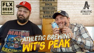 Athletic Brewing Co  Wits Peak NonAlcoholic Wheat Beer  NA Beer Review 07 [upl. by Greenleaf]